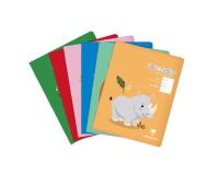 Cahier de poésie piqué Clairenfantine 17x22cm 48p grands carreaux + uni Couleur aléatoire - Assortis