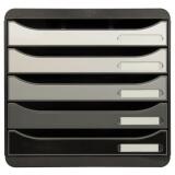 Module de classement Big Box Plus 5 tiroirs Shades of Grey - Nuances de gris