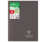 Cahier piqué Koverbook A4 96 pages ligné + marge couverture polypropylène opaque 100% recyclé - Assortis