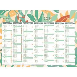 Calendrier Forever recyclé 55 x 40,5 cm Semestriel 2026