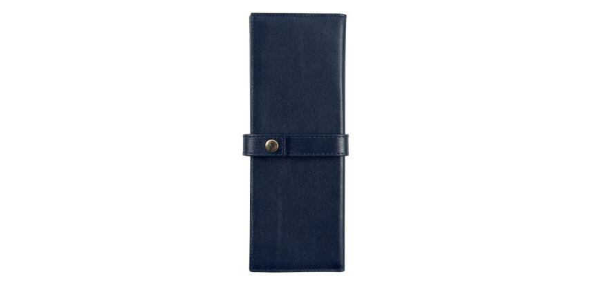 Trousse du collectionneur en cuir pour stylos, petit modèle - Bleu marine