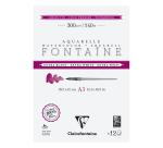 Fontaine Extra Blanc Grain Fin bloc collé 2 côtés 12F A3 300g