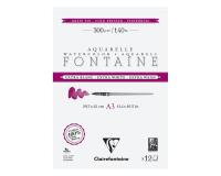 Fontaine Extra Blanc Grain Fin bloc collé 2 côtés 12F A3 300g