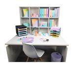 Letter tray COMBO Pastel coral glossy