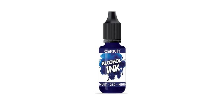 Cernit encre à l'alcool 20 ml Bleu nuit - Bleu nuit