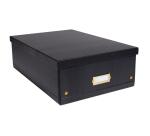 Cajas de almacenamiento NeoDeco - 35x51,5x16 cm, A3+ - Negro