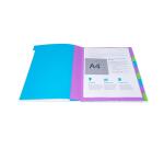 Trieur rigide HARMONIKA® Campus Neon dos extensible 9 compartiments - Bleu