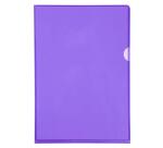 Etui carton de 100 pochettes coin PVC lisse haute résistance 13/100e - A4 - Violet