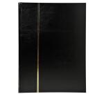 Album de timbres simili-cuir 16 pages noires - 22,5x30,5 cm