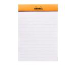 Bloc agrafé Rhodia N°12 8,5x12 cm 80 feuillets ligné 80g - Orange