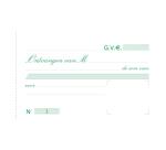 Manifold Reçus 10,5x18cm 50 feuillets double autocopiant Texte en Néerlandais