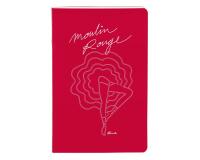 Moulin Rouge, Carnet cousu fil 11x17 cm, 64 pages, ligné, ass.