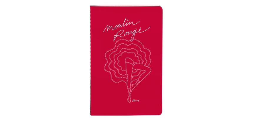 Moulin Rouge, Carnet cousu fil 11x17 cm, 64 pages, ligné, ass.