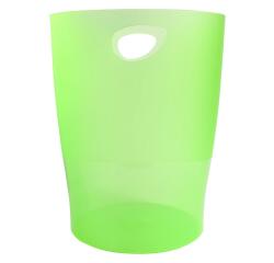 Papelera ECOBIN, 15 Litros + asas, 26,3 x26,3x33,5 cm - LINICOLOR (translucido)
