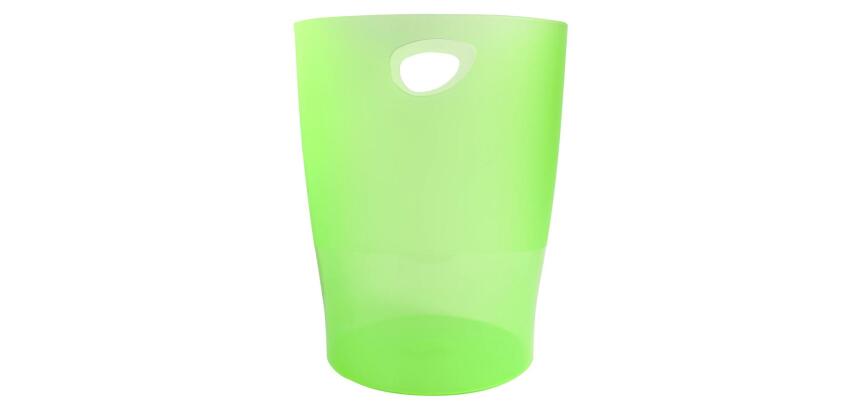 Papelera ECOBIN, 15 Litros + asas, 26,3 x26,3x33,5 cm - LINICOLOR (translucido)