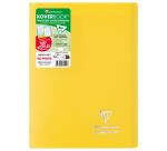 Cahier piqué Koverbook A4 96 pages ligné + marge couverture polypropylène opaque 100% recyclé - Assortis