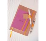 Rhodiarama porte-stylo autoadhésif 4x3 cm pour blocs carnets et agendas - Touche de rose