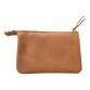 CUIR Petite Pochette 2 compartiments 13x9cm - Naturel