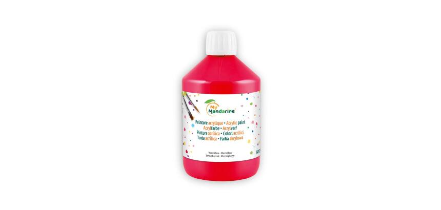 ACRYLIQUE MATE 500 ML VERMILLON - vermillon