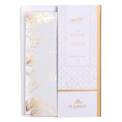 Set de correspondance Lalo de 5 enveloppes C6 (114x162mm) + 5 cartes doubles 107x152mm - Noël - Blanc