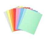 Paquete de 10 Subcarpetas Super 210 g/m2 - Colores surtidos