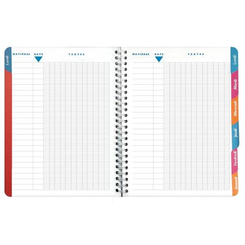 Cahier de textes Lovely chiot 17 x 22 cm - Visuels assortis