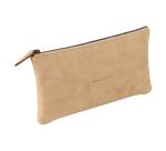 Flying Spirit trousse en cuir Plate 22x11cm - Beige