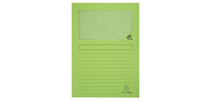 Exacompta Forever Recycled Window Folder, A4 (Pack 100)