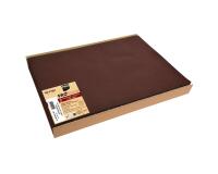 Barquette de 100 sets de table spundbond, unis - Format 30x40cm - Chocolat