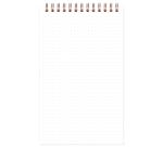 My.task.manager Age Bag bloc de bureau reliure intégrale en-tête 12x20 cm 250 pages détachables réglure DOT au verso - Tabac