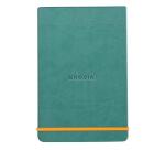 Rhodiarama Webnotepad rembordé rigide A5 192 pages ligné microperforé papier ivoire 90g fermeture élastique - Eau