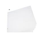 Sachet de 10 Recharges pour album à vis pages blanches - 29x37 cm - Blanc