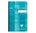 Carnet brochure dos toilé 9 x 14 cm 96 feuilles petits carreaux couleur aléatoire