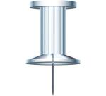 Boîte de 25 épingles Push Pins - Hauteur de pointe 7mm - 10mm de diamètre