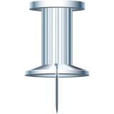 Blisterbox mit 25 Stück Pinnwandnadeln Push Pins, Ø10mm, Spitze 7mm