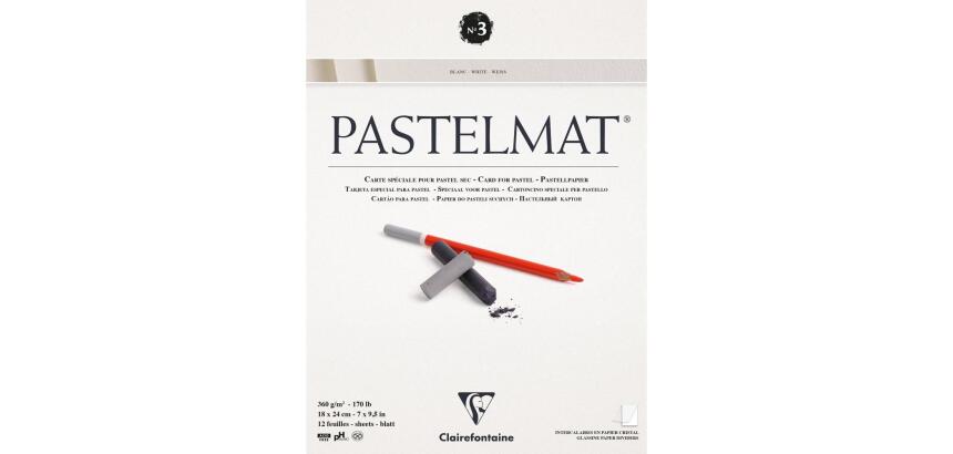 Pastelmat bloc collé 12F 18x24cm 360g