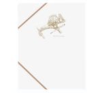 Chemise à élastique 3 rabats Flying Spirit White 24x32cm motifs assortis - Blanc