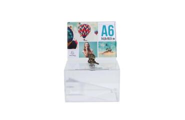 Urna A6 15X10,5X10 cm - Cristal