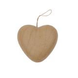 Coeur cordon 4x8x8cm - Kraft