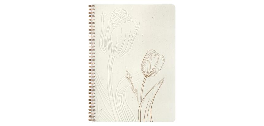 Tulip paper, Cahier reliure intégrale A4 21x29,7 cm, 148 pages, dots