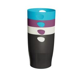 Corbeille à papier Ecobin Couleurs Assorties Titane - Couleurs assorties