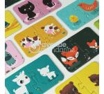 Puzzles 2 pièces, Maman/bébé - Multicolore