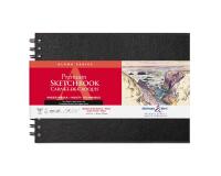 Alpha Series carnet spiralé 50F 25,4x17,8cm 150g - Blanc