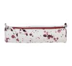 COSMICUIR CUIR Lisse Trousse ronde Ø5,5x22 cm Cerise