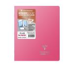 Cahier piqué Koverbook Silver 17x22 cm 96 pages grands carreaux couverture polypropylène opaque - Assortis