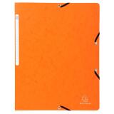 Chemise à élastique sans rabat carte lustrée 355gm2 - A4 - Orange