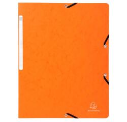 Chemise à élastique sans rabat carte lustrée 355gm2 - A4 - Orange