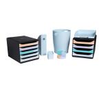 BIG-BOX Aquarel black/glossy pastel - Assorted colours