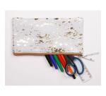 COSMICUIR LISSE Trousse plate 22x11cm - Doré