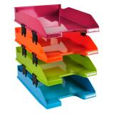 Set de 4 corbeilles-à-courrier Combo Midi Iderama - Couleurs assorties